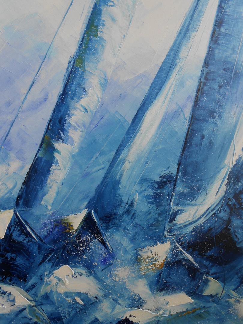 Régate bleue détail3