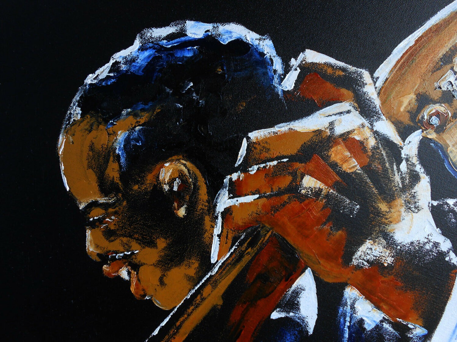 Le Contrebassiste de Jazz détail 2