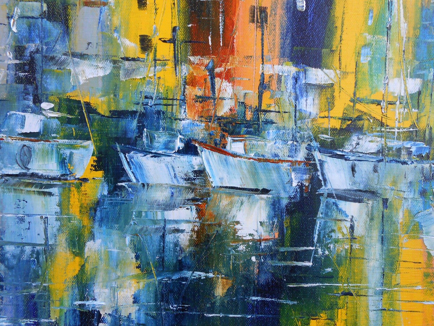 Nocturne à Honfleur gros plan