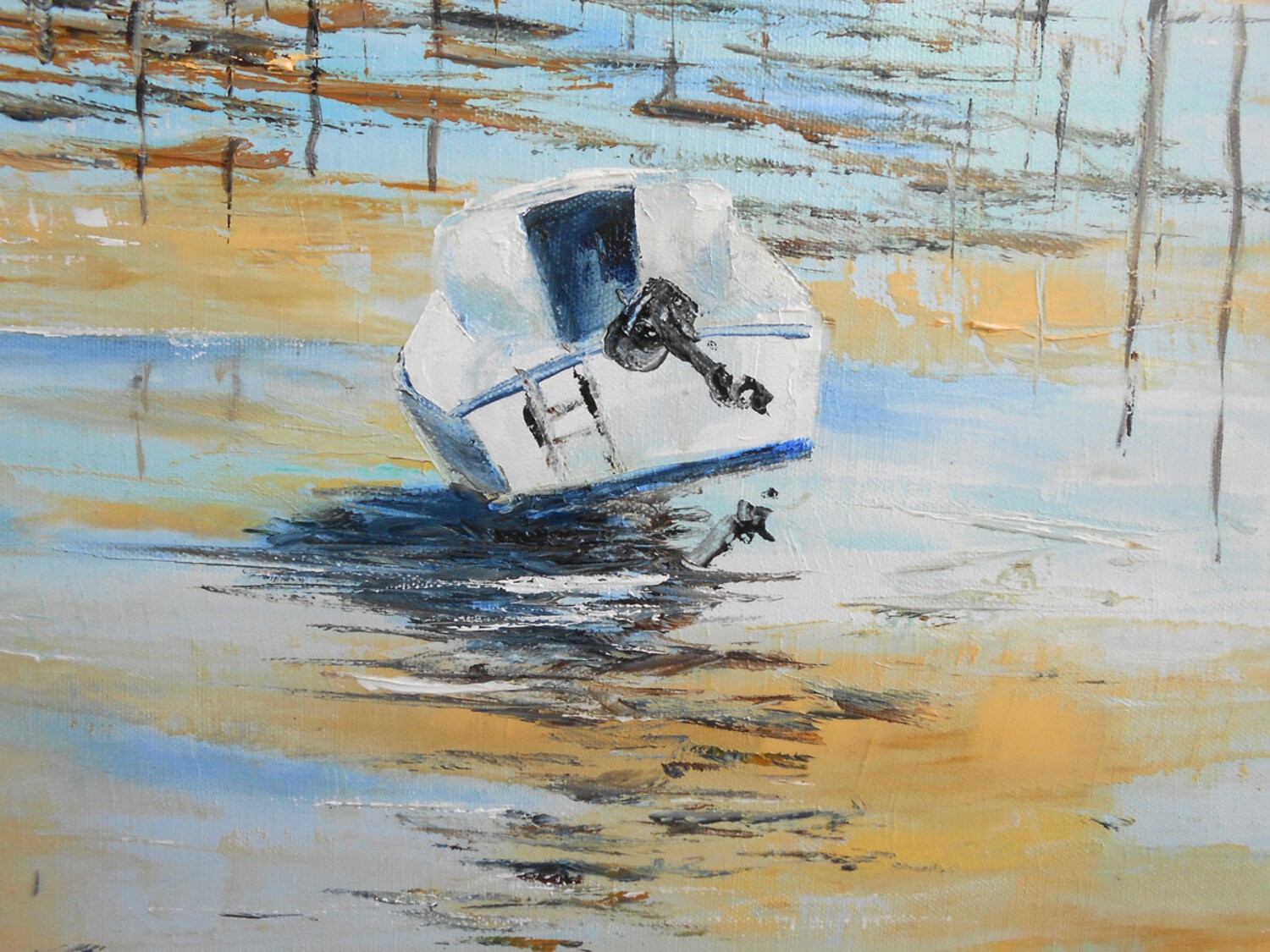 Marée descendante gros plan