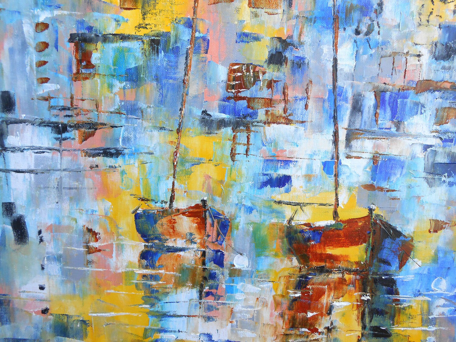 Petit Port au Soleil détail 1