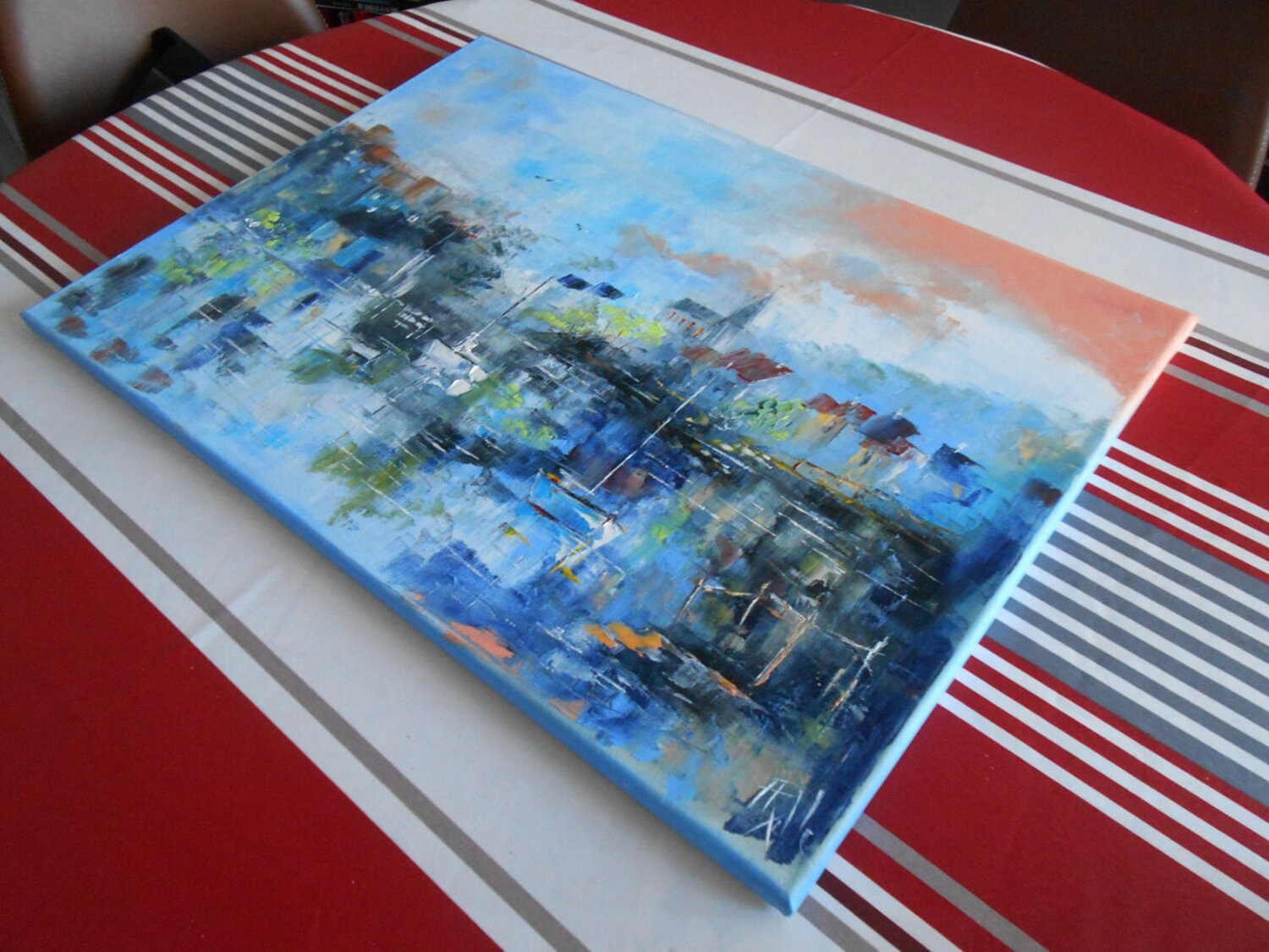 Village de pêcheurs vue latérale