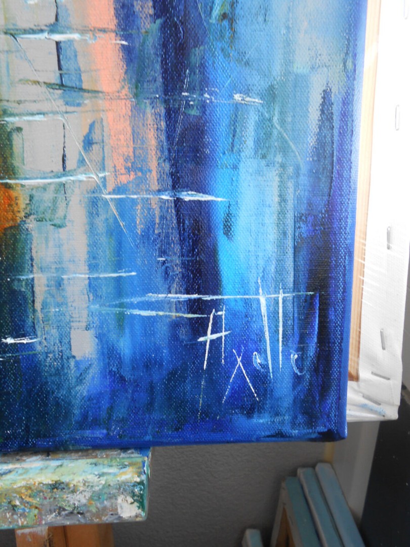 Nocturne à Honfleur signature