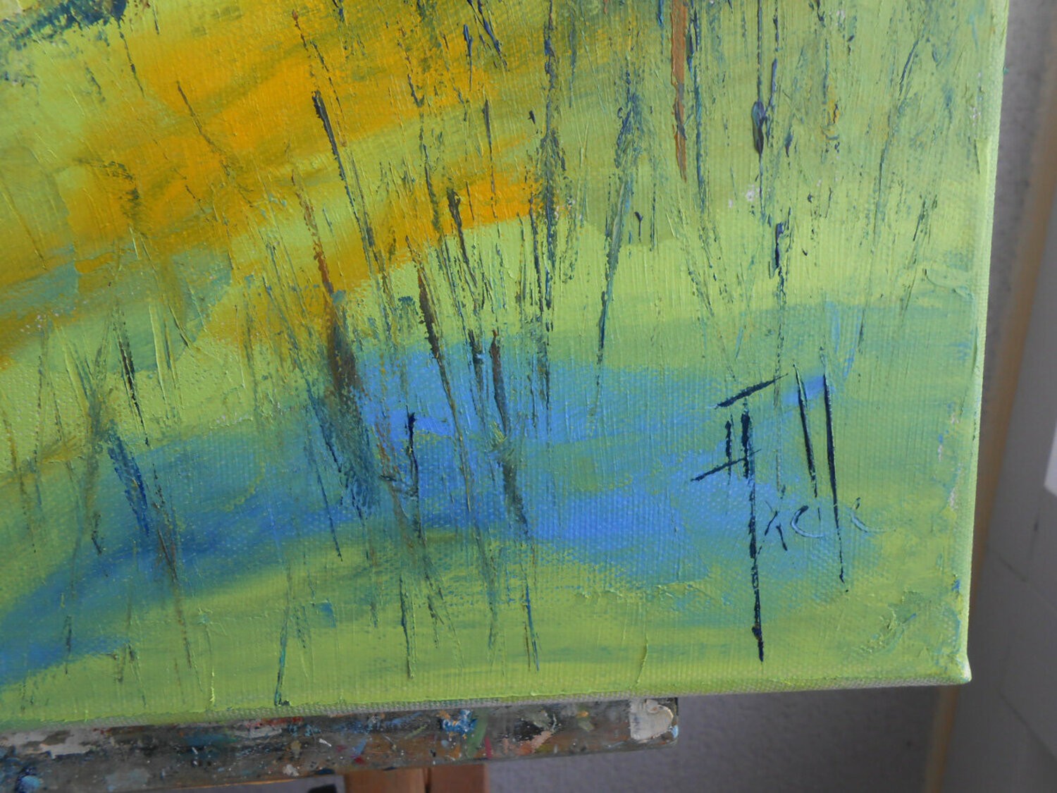 Paysage de Lorraine signature