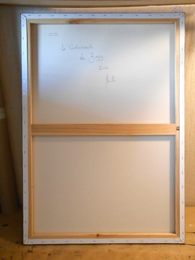 Le Contrebassiste de Jazz dos