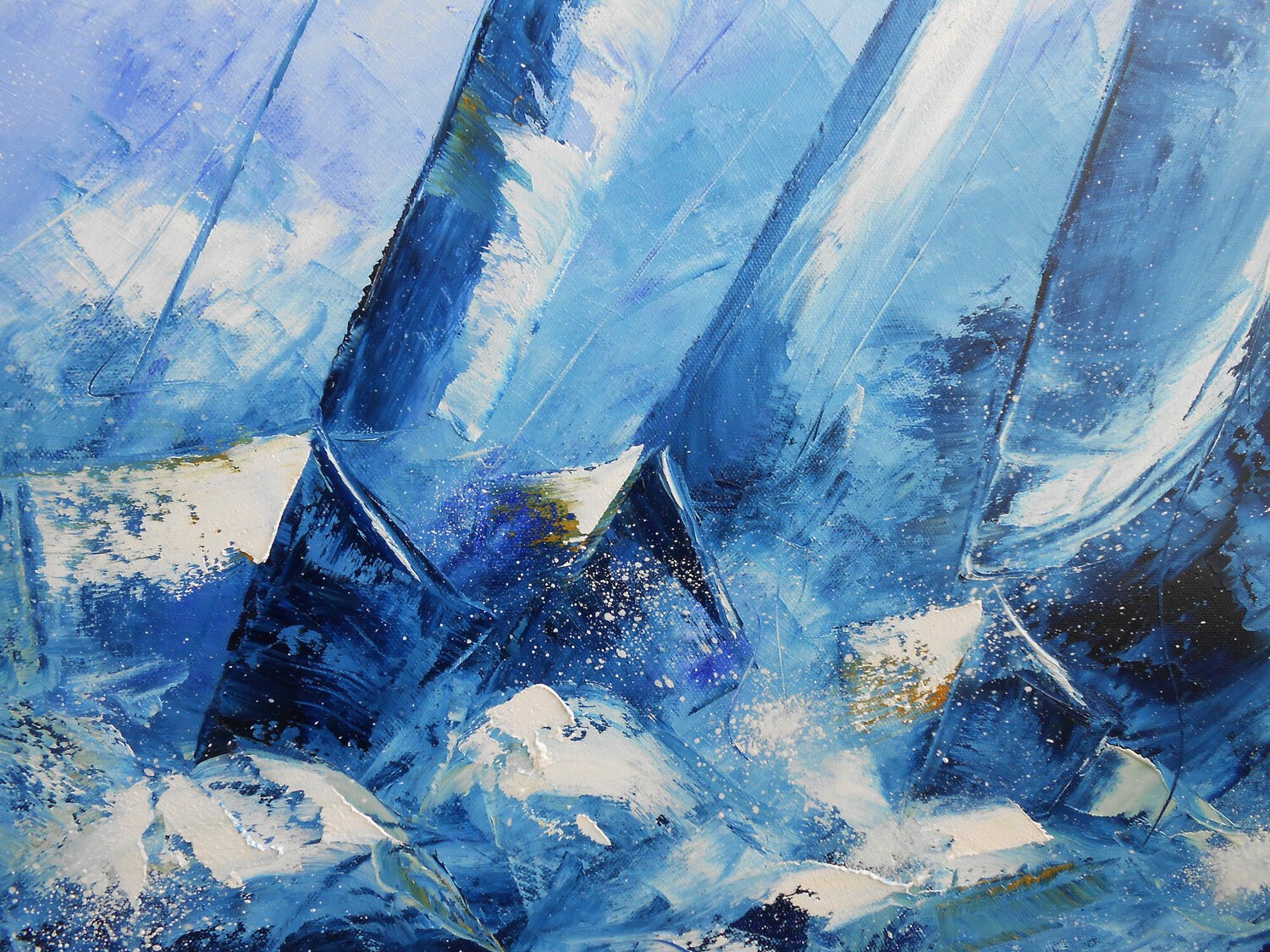 Régate bleue détail 1