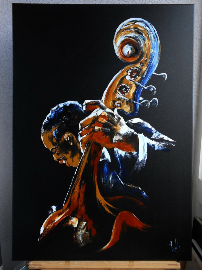 Le Contrebassiste de Jazz en situation