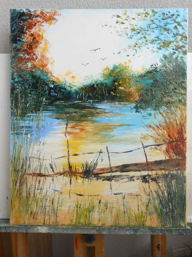 Matin au bord du Lac en situation