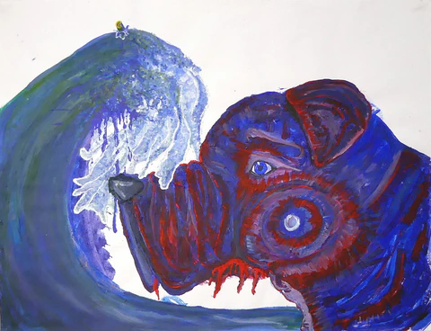 Le chien et la mer