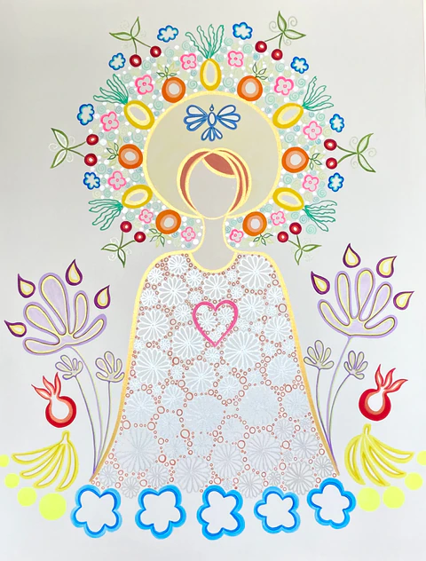 Femme lumière , jardin de l’ame