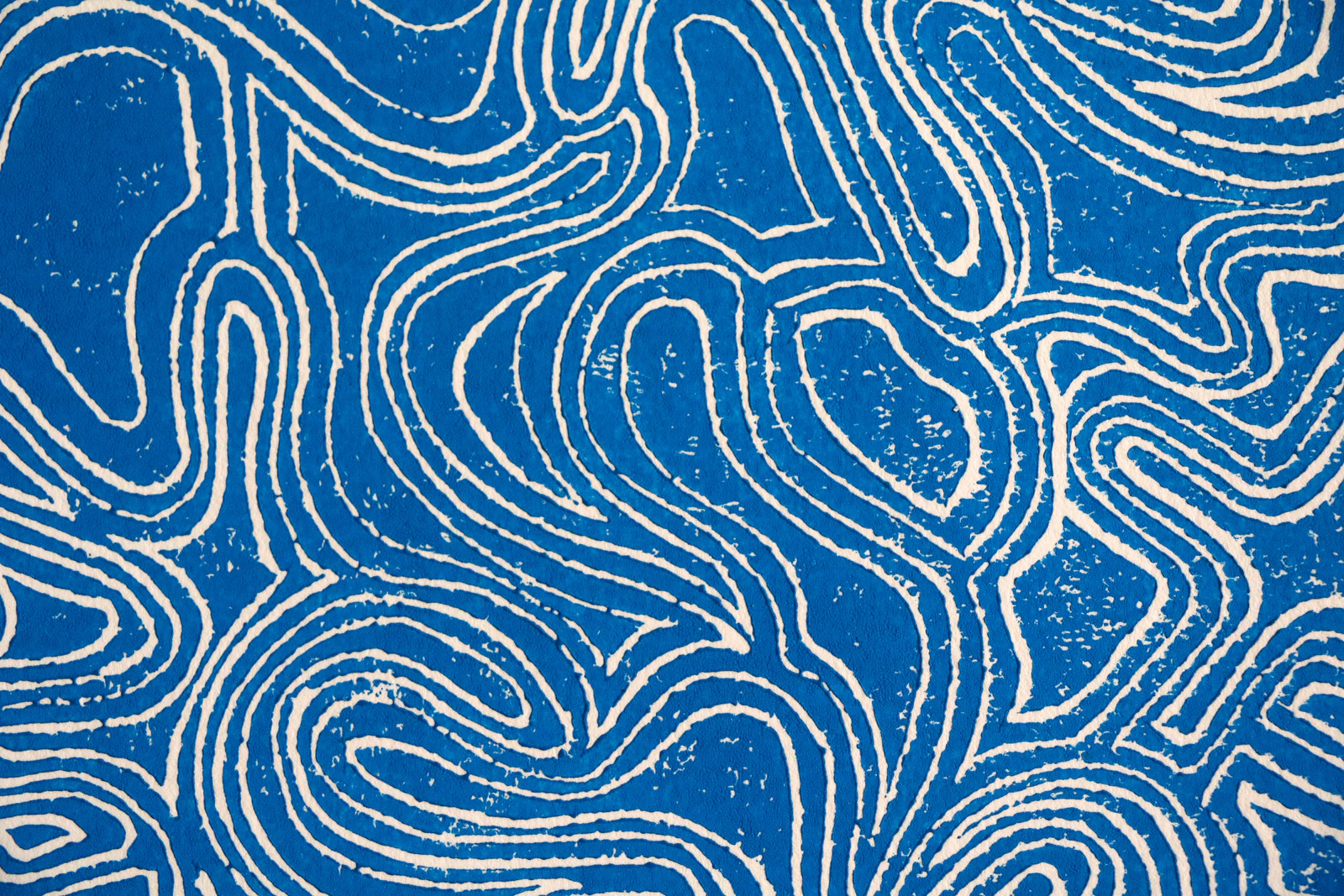 Supernova Linogravure bleue - Thumbnail 4