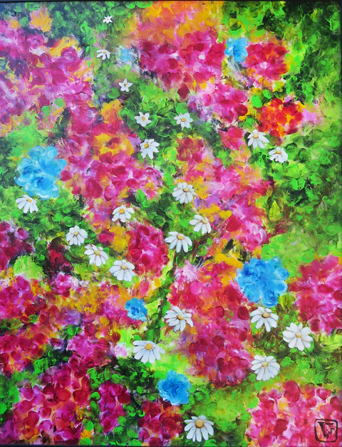 Nappe fleurie aux marguerites
