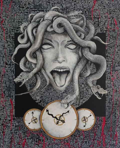 Médusa pétrifiée ou Les trois âges