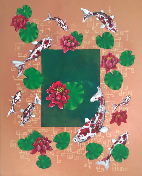 Perdu dans les limbes ou carpes Koi