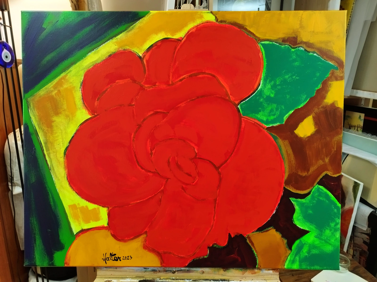 "BegoniA rouge" en atelier