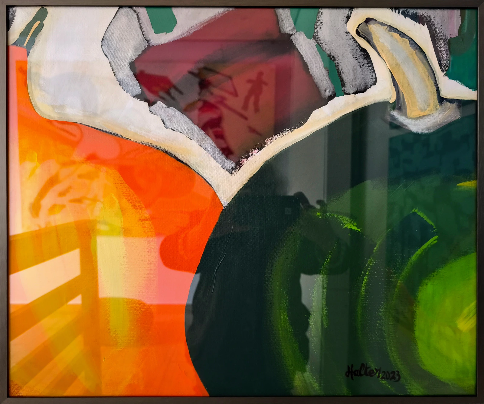 “Courges, jaune et verte” encadré