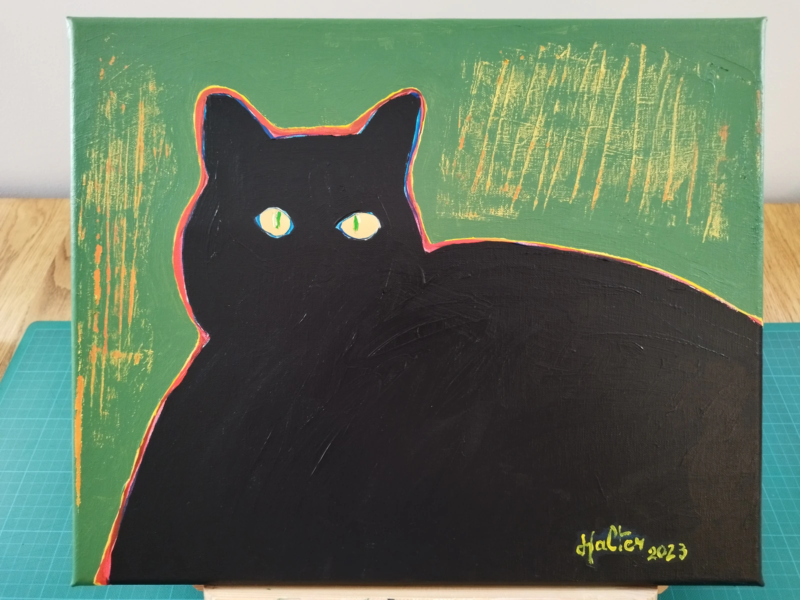 "Chat rasta" en atelier
