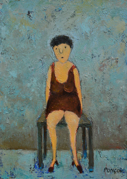 Dame assise