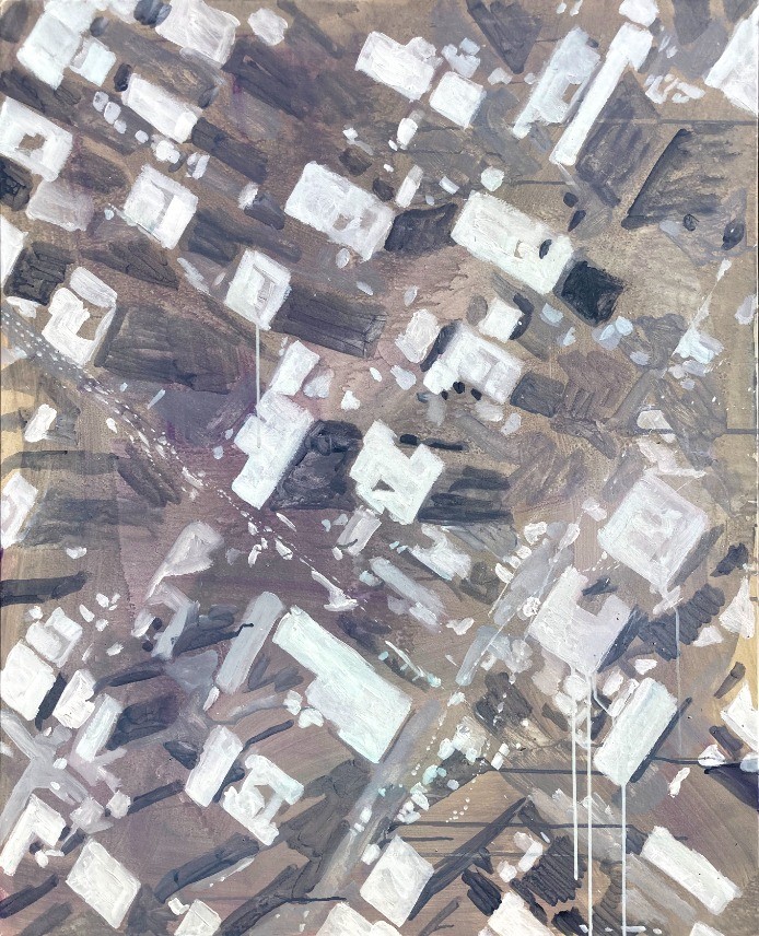 Ecoute tomber la ville 81x100c