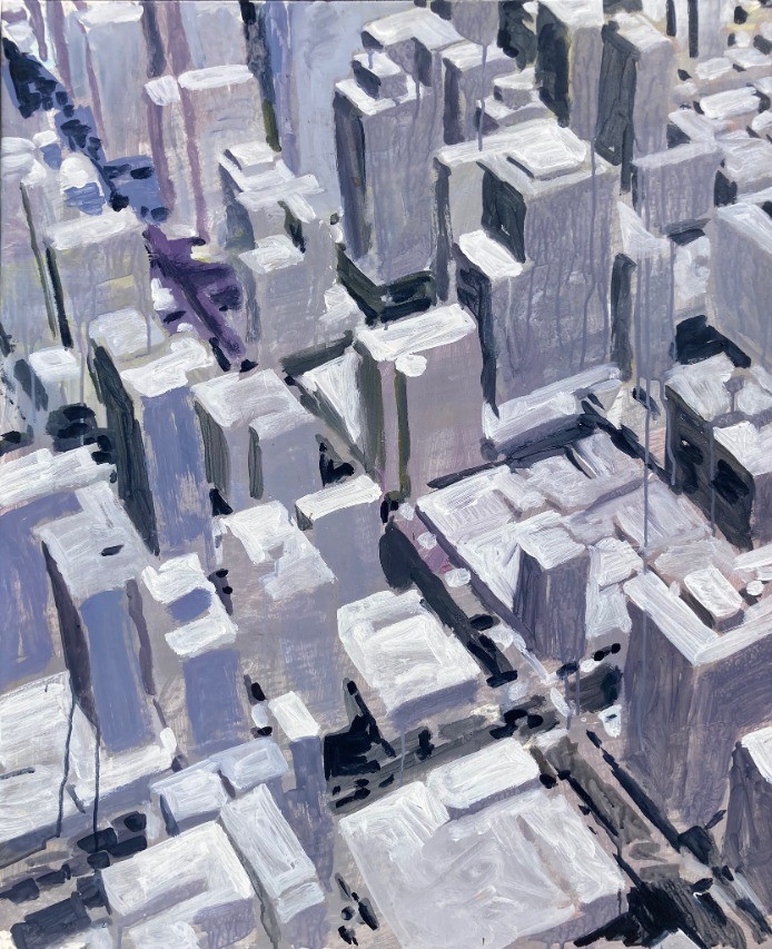 Ecoute tomber la ville 100x81