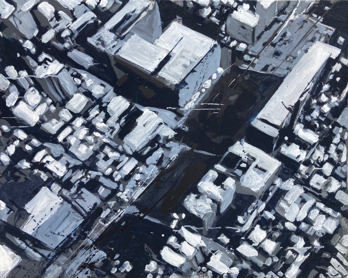 Ecoute tomber la ville 81x100