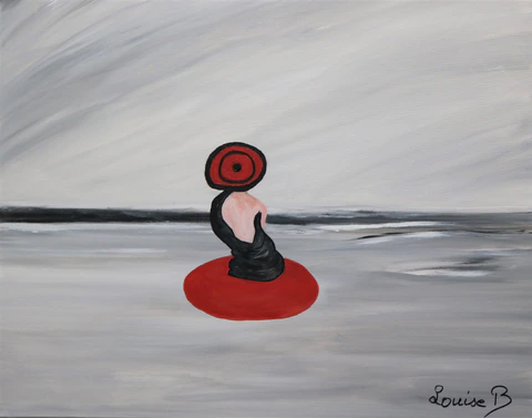 Femme au chapeau rouge