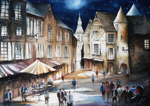 Sarlat by night 2