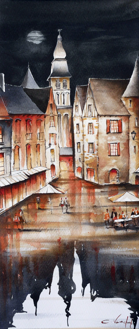 Clair de lune à Sarlat