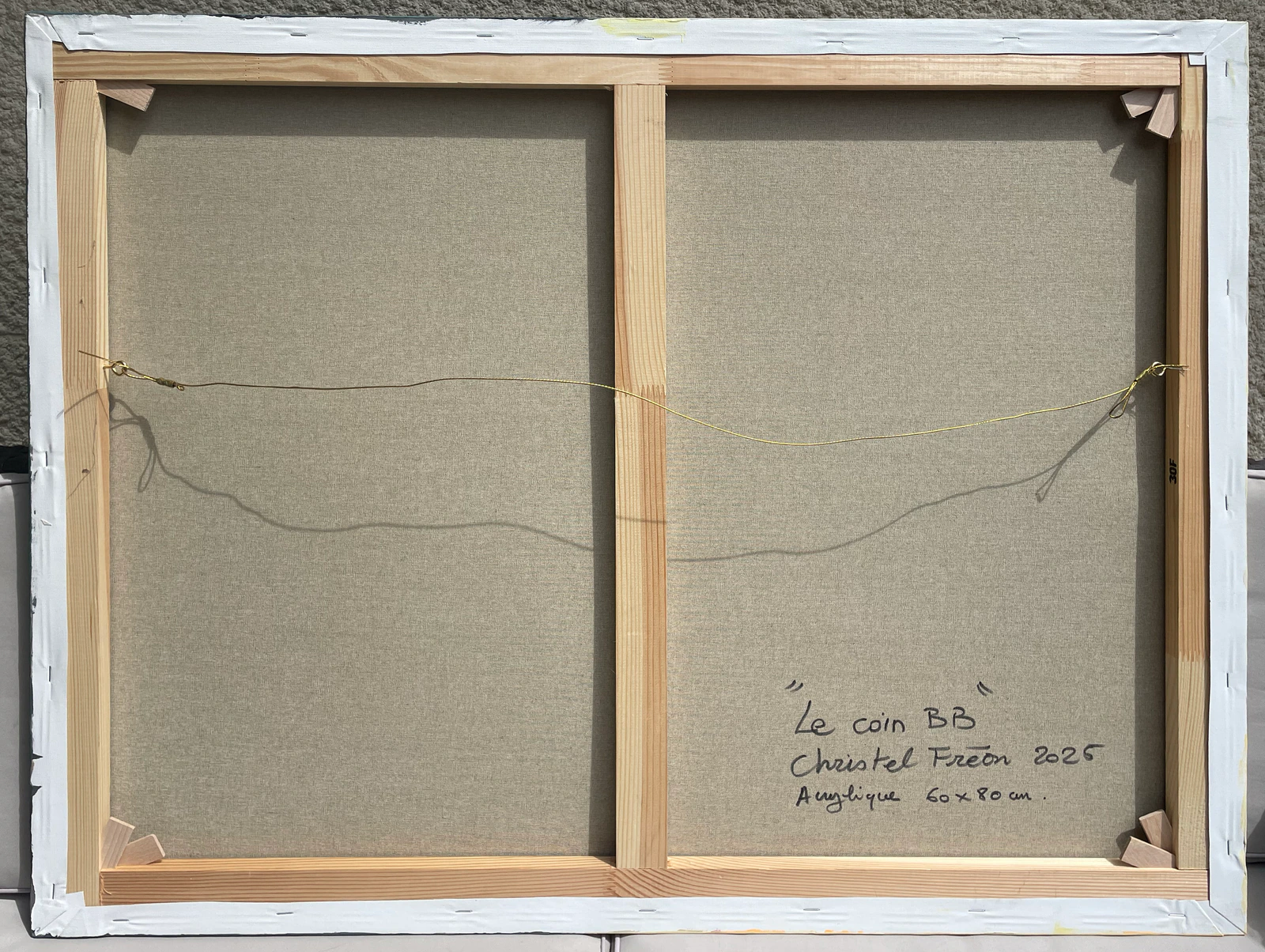 Arrière de l'oeuvre