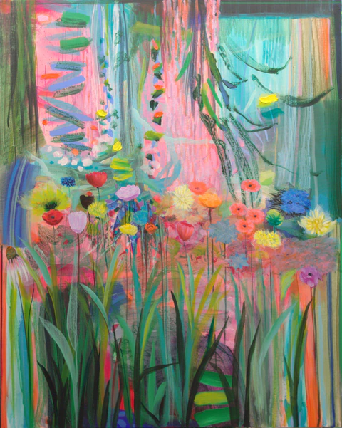 Les fleurs comme tes lèvres enflammaient leurs couleurs comme des baisers.