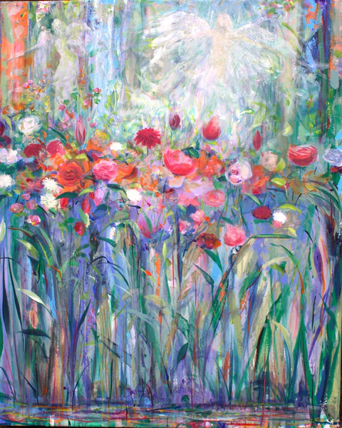 Dans le jardin de Rosa, à travers les brumes de mai, nous admirions la danse des anges.