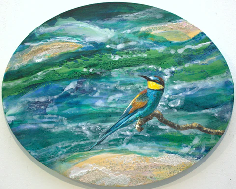 C'était fin avril, le guêpier de retour d’Afrique guettait les phalènes sur la Loire.