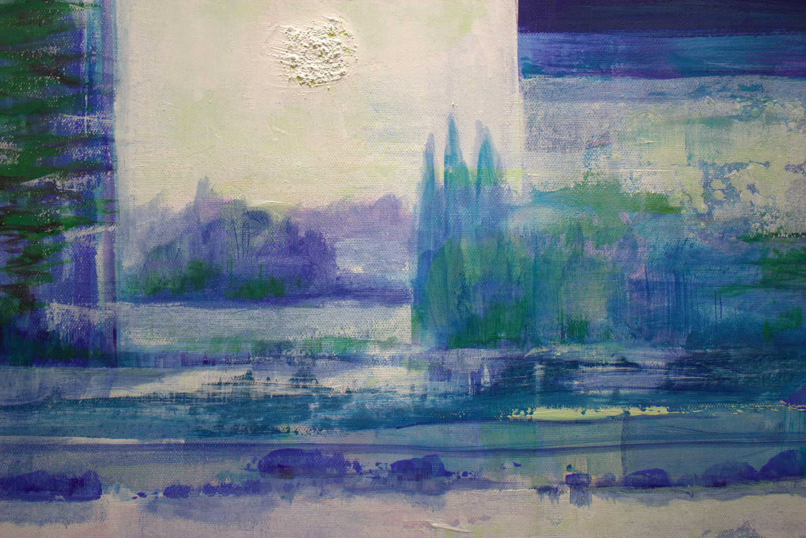 La bruyère comme ton rouge-baiser, réchauffait le paysage d'hiver. - Thumbnail 2