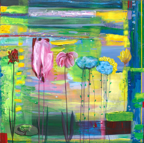 Sur le bassin c'était la fête, le carnaval, sauf pour l'amphibien.