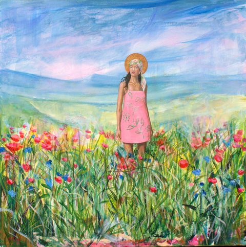 Flore attendant Zéphyr pour leur rendez-vous de printemps.