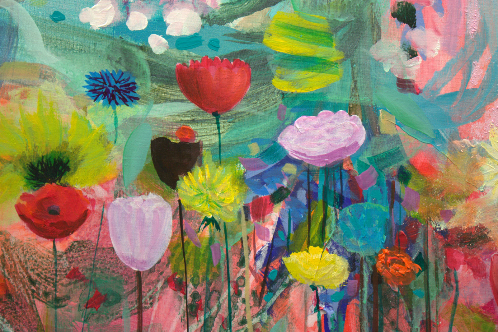 Les fleurs comme tes lèvres enflammaient leurs couleurs comme des baisers. - Thumbnail 2