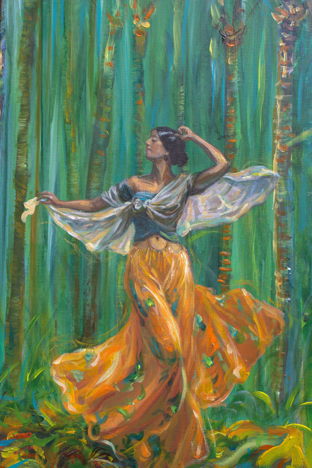 Oh ! Loula, quand la nuit pour quelques pennies tu dansais le raqs sharqi, je devenais ivre du seul vol de tes ailes, mon ange. - Thumbnail 2