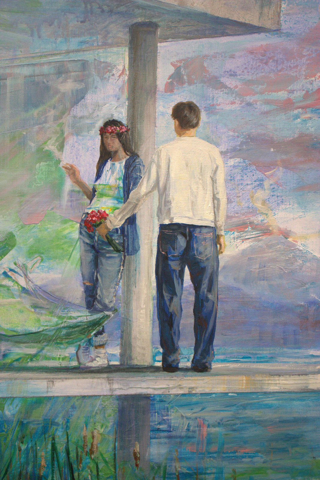 Titre: Le pouvoir des fleurs. Zéphyr venant se faire pardonner auprès de Flore, l'ayant trompée avec la princesse Psyché. - Thumbnail 2