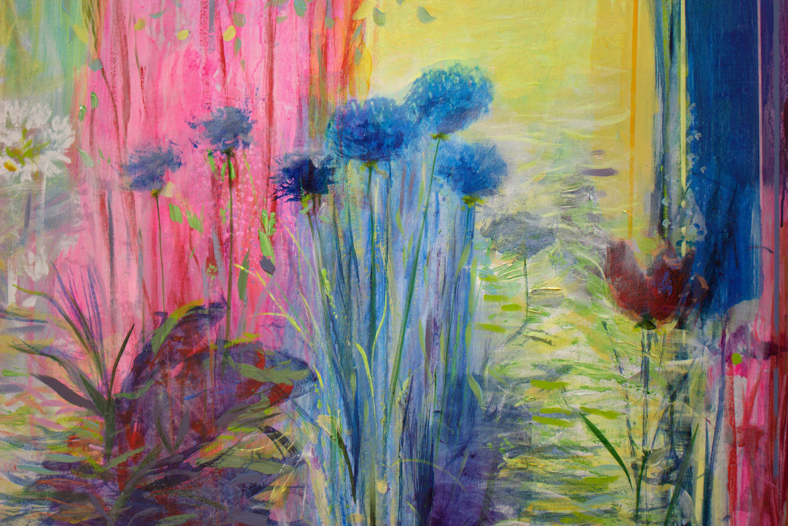 Sous la verrière j'entends la pluie tomber, Sous la verrière j'entends la pluie tomber, mes fleurs sont heureuses.mes fleurs sont heureuses. - Thumbnail 3