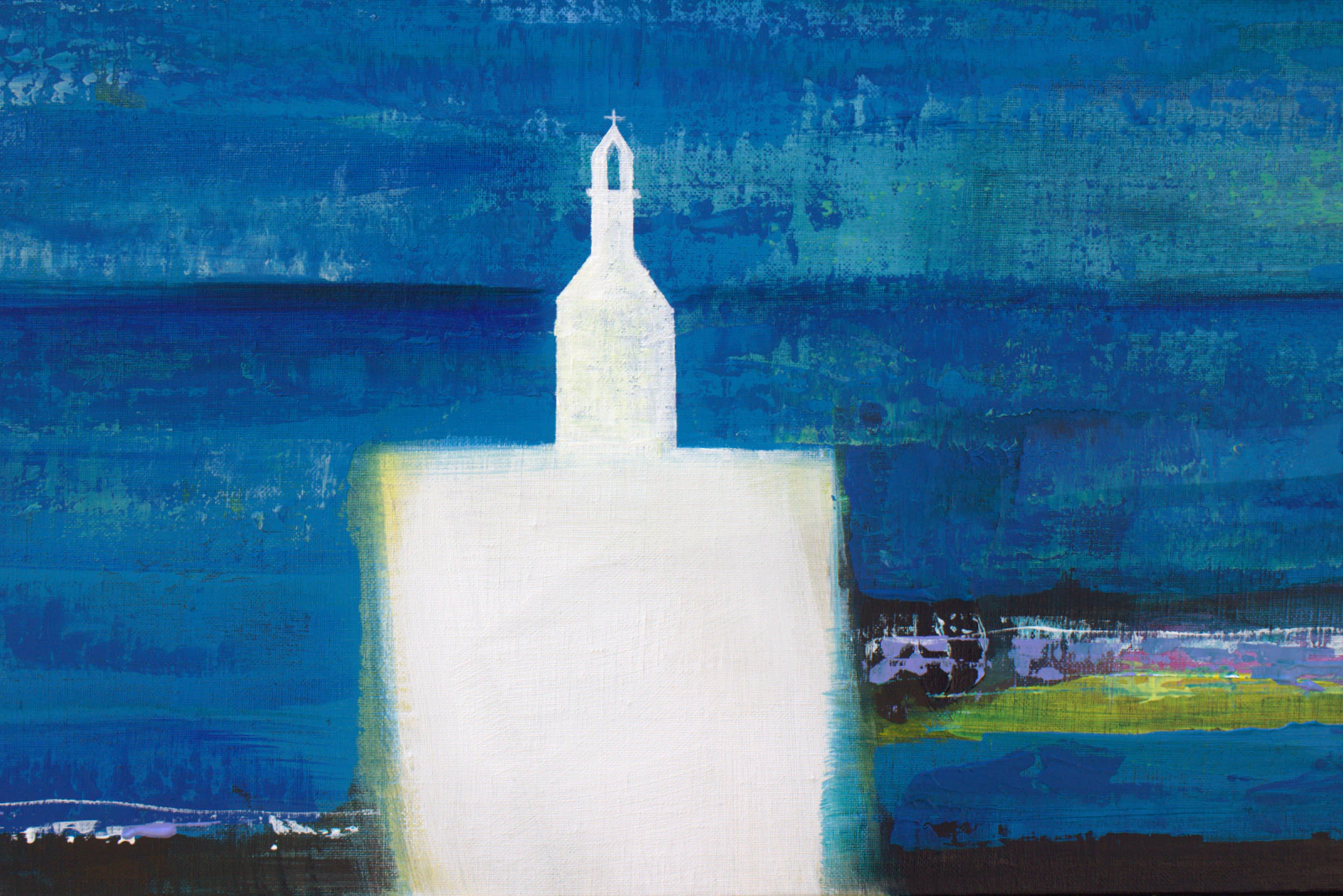 Sur le chemin, ta main pure éclairait la mienne. La lune, dans un aplomb certain, inondait la chapelle. - Thumbnail 2