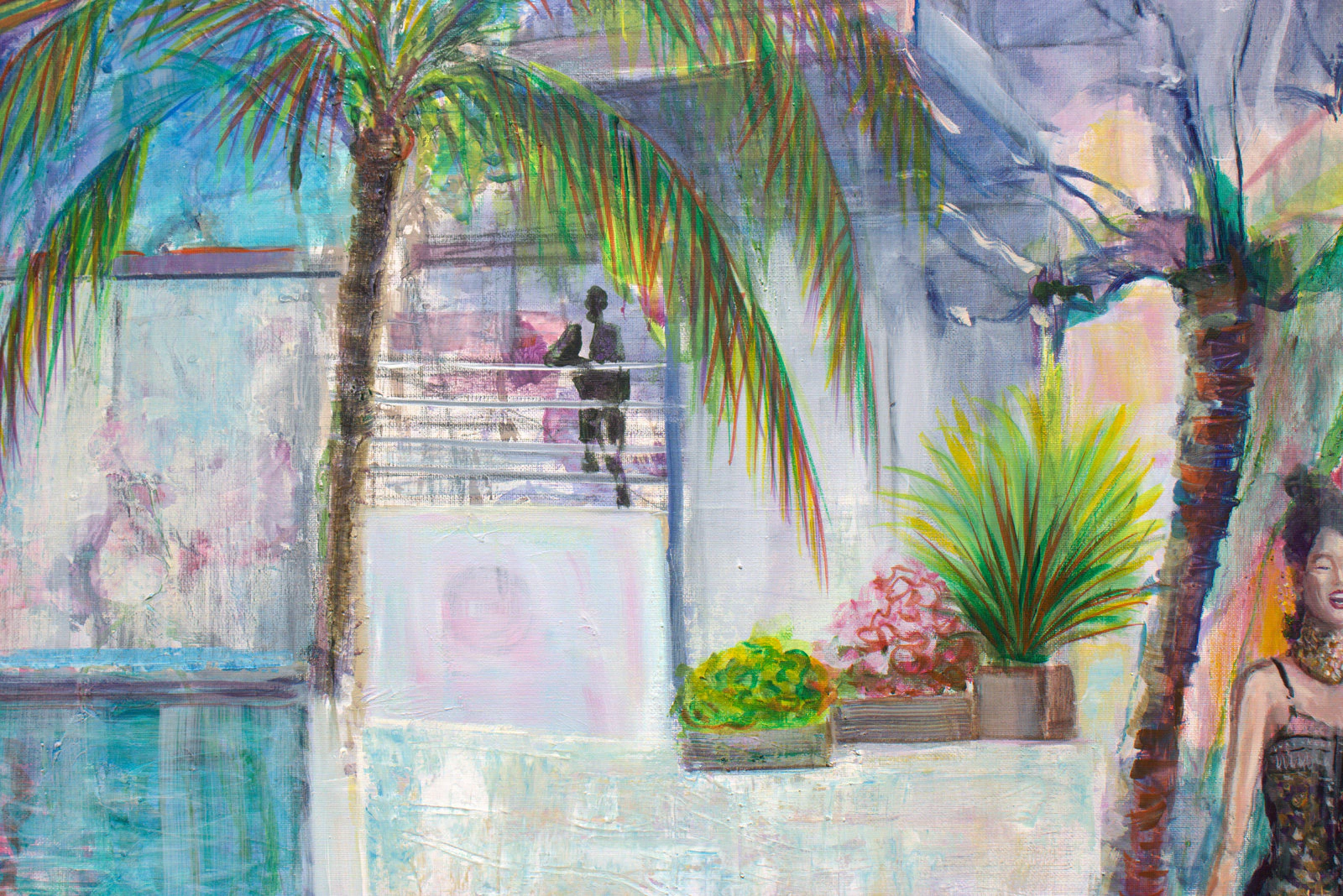 Hana aimait me présenter ses nouvelles collections, nos éclats de rire avaient réveillé l’attention de Ronaldo perché sur son balcon, il nous avait à l’œil . Méfiance ! - Thumbnail 3