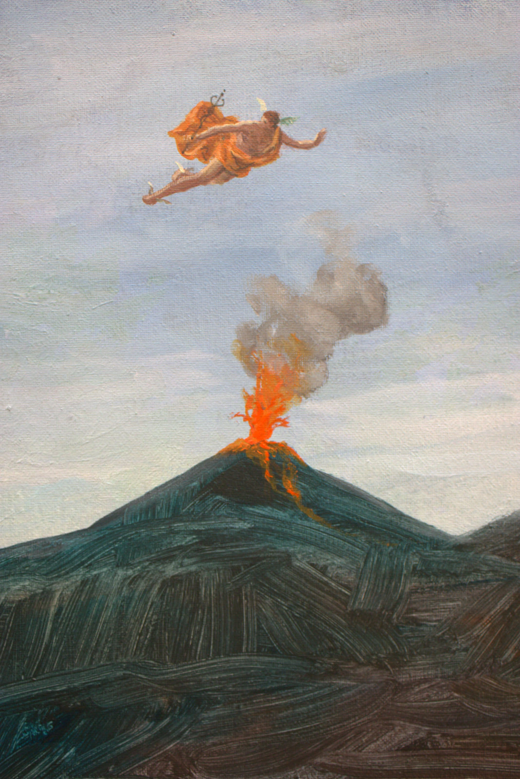 Flore implorant Hermès d'intervenir auprès de Vulcain pour épargner ses champs de coquelicots. - Thumbnail 2