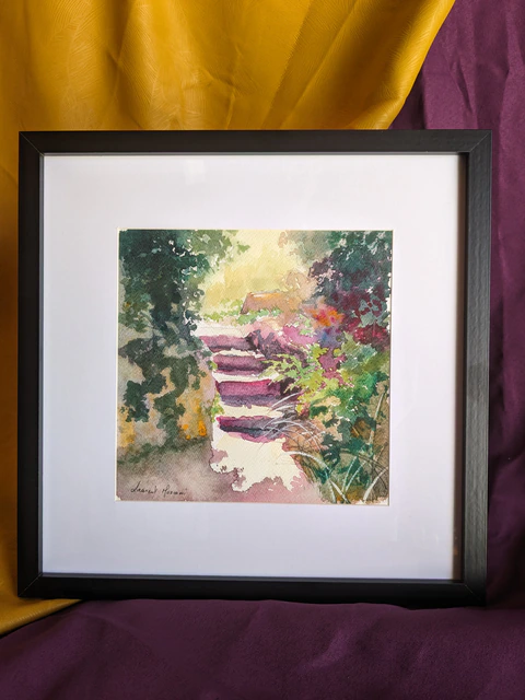 Escalier vers le Jardin Secret