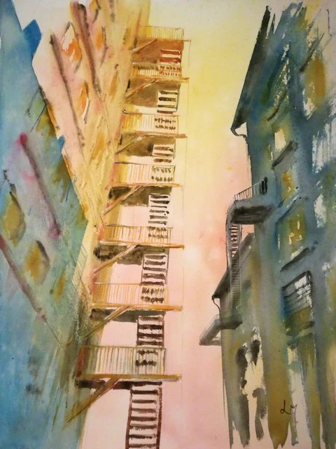 Contre jour sur la ville