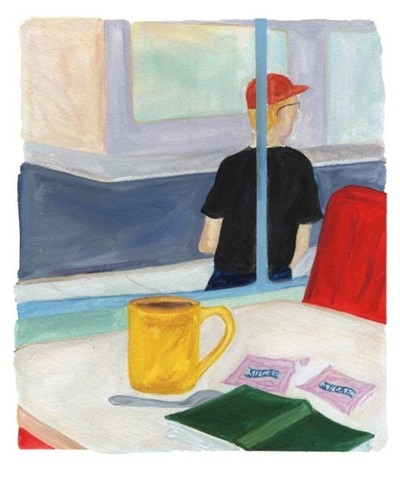 Lecture au café