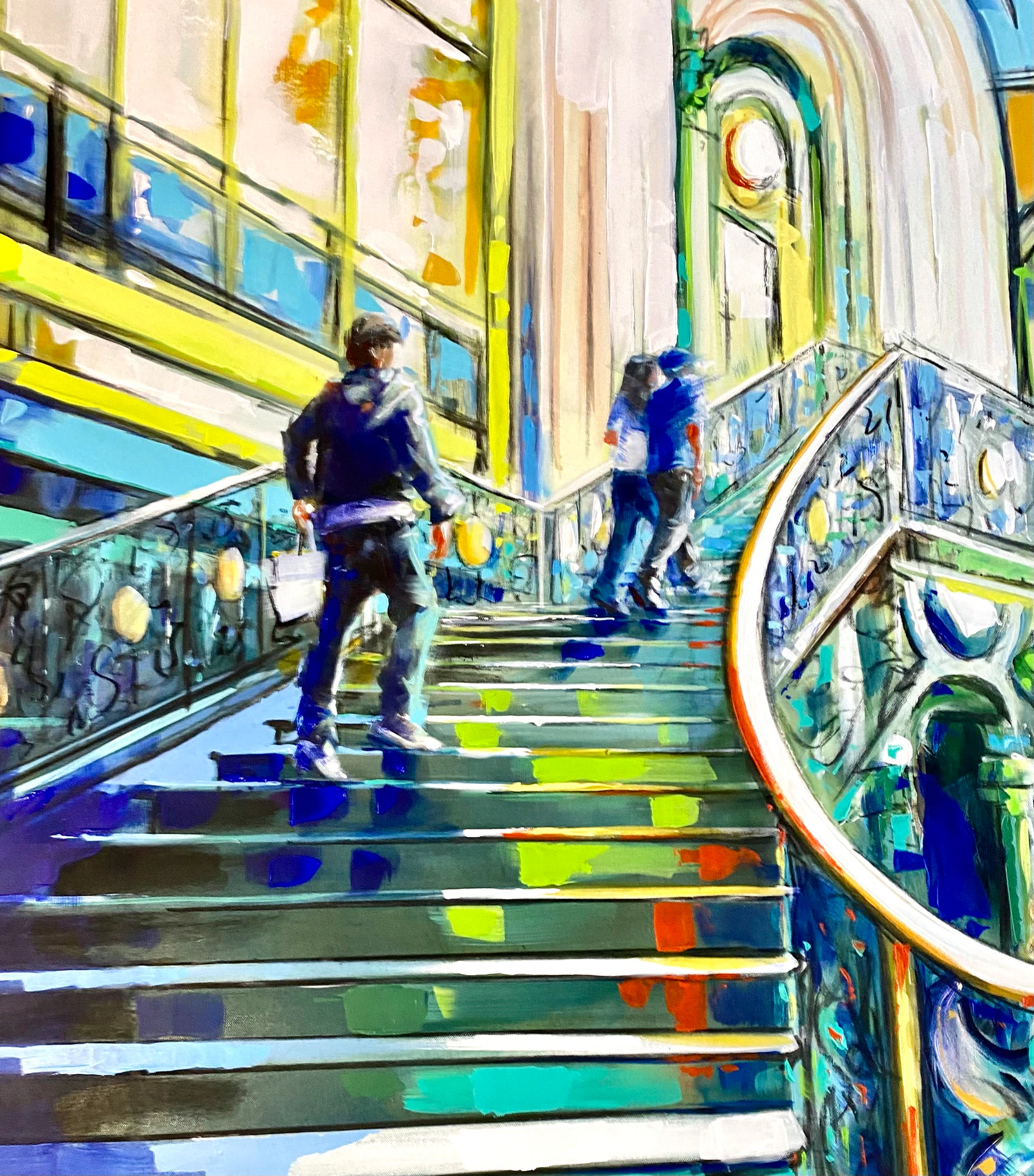 Le grand escalier de la Gare de Lyon , Paris - Thumbnail 2