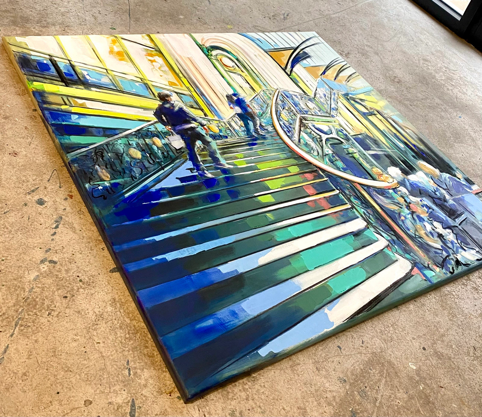 Le grand escalier de la Gare de Lyon , Paris - Thumbnail 4