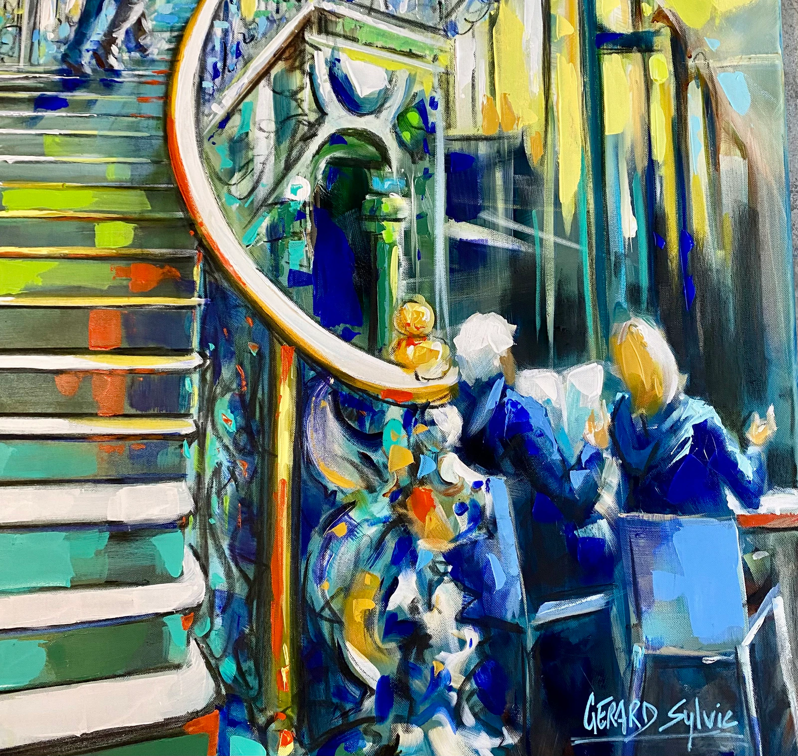Le grand escalier de la Gare de Lyon , Paris - Thumbnail 3