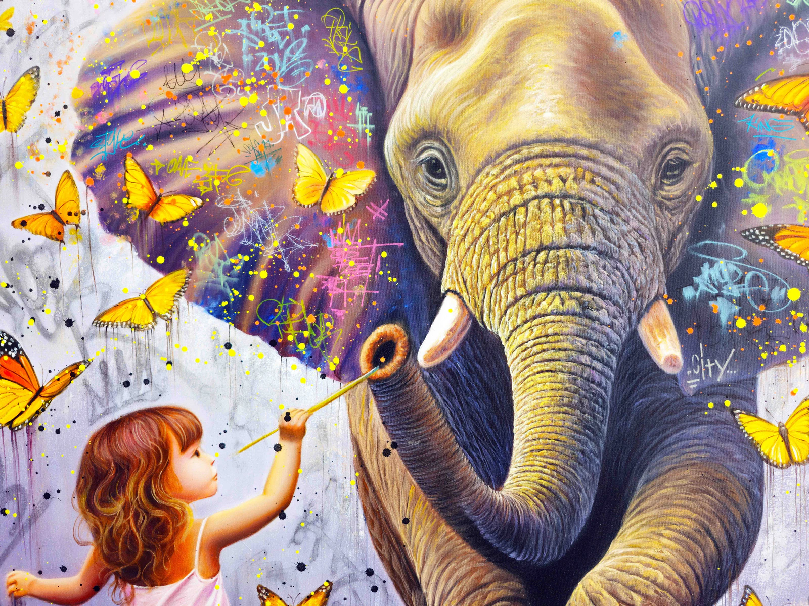 L'Éléphant aux Papillons - Thumbnail 3