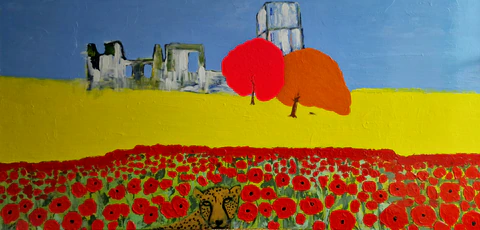 "Les coquelicots" Château de Koenigstein